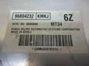 ENGINE COMPUTER PROGRAMMED CHEVROLET OPTRA 2007 96804232 ECM PCM ECU OEM