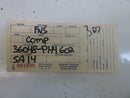 ENGINE COMPUTER HONDA ACCORD 1986 1987 36048-PH4-662 PCM ECM ECU OEM