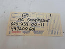 AC A/C COMPRESSOR MERCEDES BENZ S-CLASS 1994 1995 1192300011 OEM