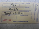 OEM Radio Mazda Millenia 1995 1996 Ta01669C0