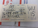ENGINE COMPUTER HONDA ACCORD 1986 1987 36048-PH4-672 PCM ECM ECU OEM