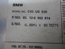 OEM Radio BMW 528I 1997 1998 1999 2000 2001 2002 2003 65126902814