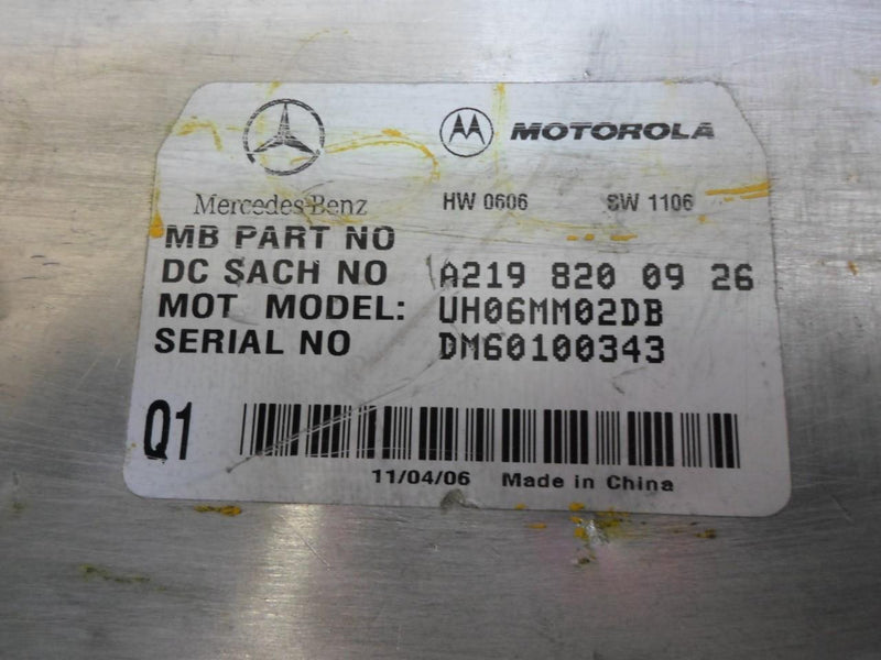 Communication Control Module Mercedes-Benz E-Class 2007 2008 2009 2198200926