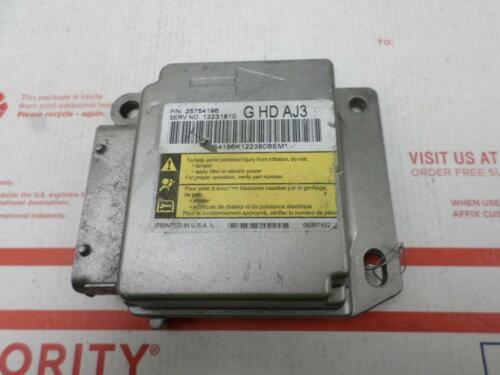 Airbag Control Module Chevrolet Express 3500 Van 2003 2004 2005 12231810