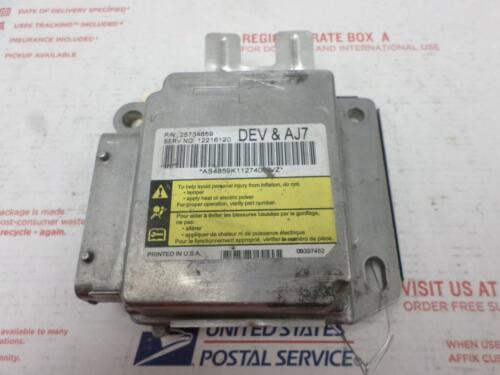 Airbag Control Module Cadillac Deville 2002 12216120 25734859