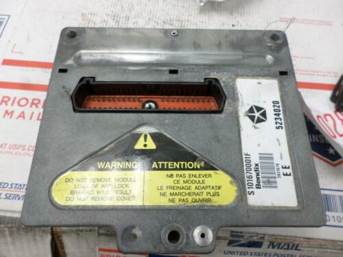 ABS Control Module Dodge Dynasty 1992 1993 5234020 S101670001F