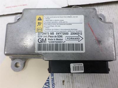 Airbag Control Module Chevrolet Cobalt 2006 2007 2008 22729973