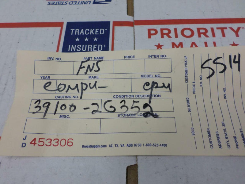 OEM Engine Computer Hyundai Sonata 2009 2010 39100-2G352 2.4L Automatic ECU ECM