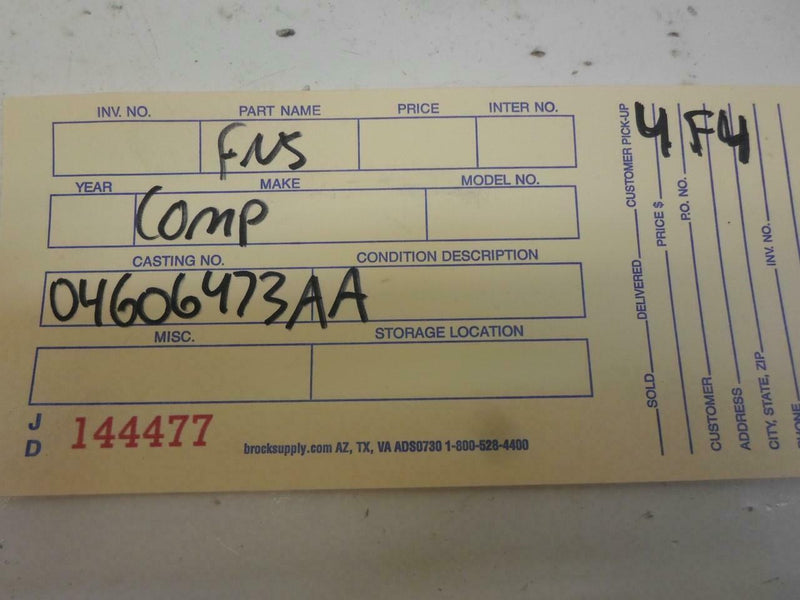 Transmission Control Module TCM TCU Chrysler Sebring 1997 04606473Aa