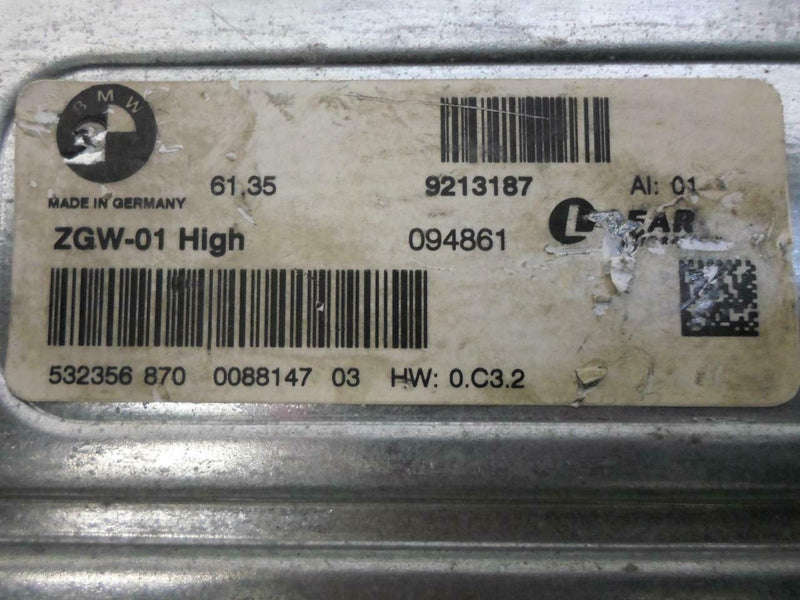 Anti-Theft Alarm Control Module BMW 750I 2009 2010 2011 9213187
