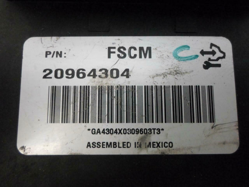 Fuel Pump Control Module Cadillac CTS 2013 20964304