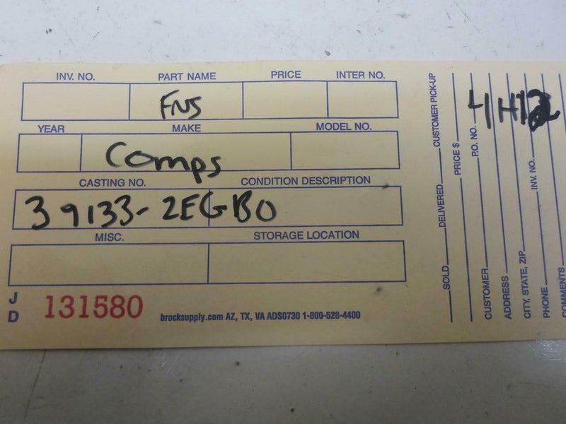 OEM Engine Computer Hyundai Elantra 2014 39132-2Egb0 2.0L At PCM ECU ECM