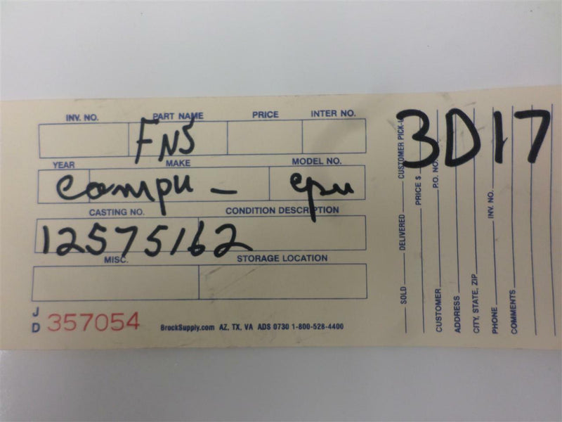OEM Engine Computer Programmed Chevrolet Malibu 2004 2005 12576162 PCM