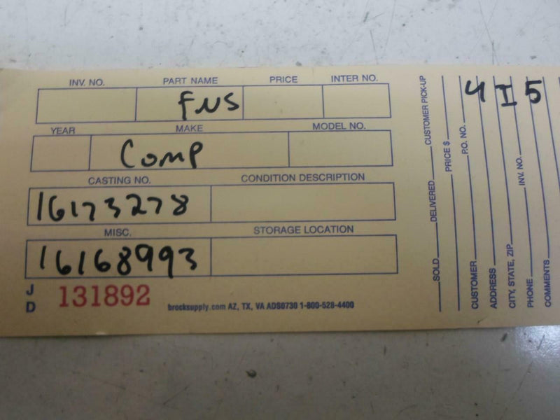 OEM Engine Computer Chevrolet Beretta 1993 16173278 2.3L ECM PCM ECU