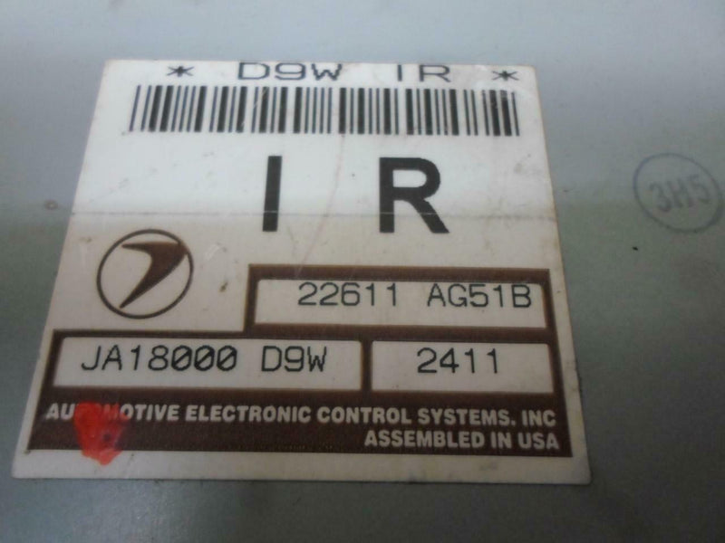 OEM Engine Computer Subaru Legacy 2002 22611 Ag51B ECM ECU PCM