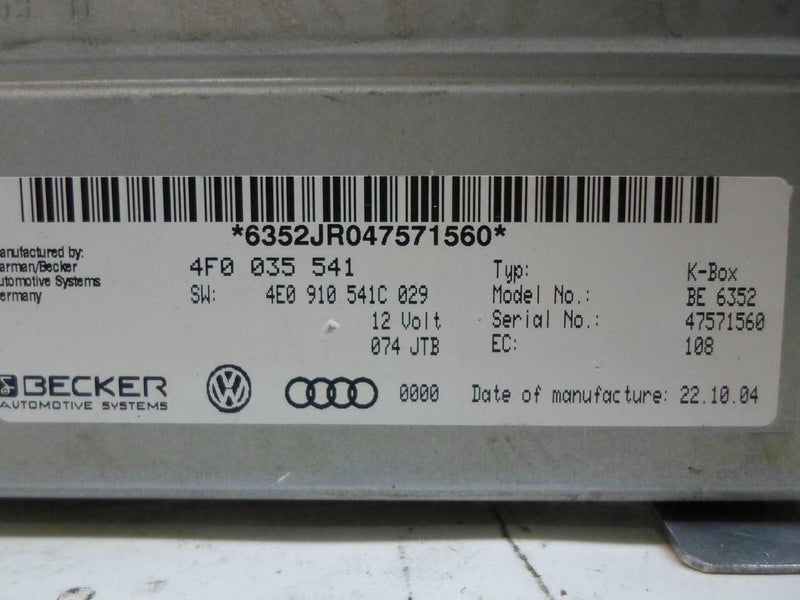 OEM Radio Receiver Audi A6 2005 4F0035541