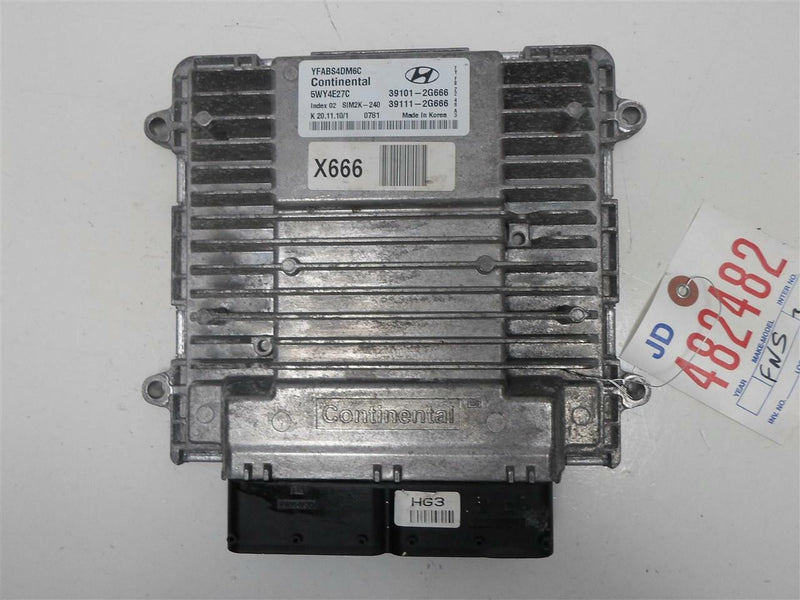 OEM Engine Computer Hyundai Sonata 2011 39111-2G666 2.4L At Calif Emissions