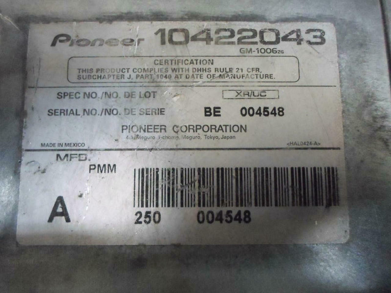 OEM Amp Amplifier Pontiac Aztek 2001 2002 2003 2004 2005 10422043