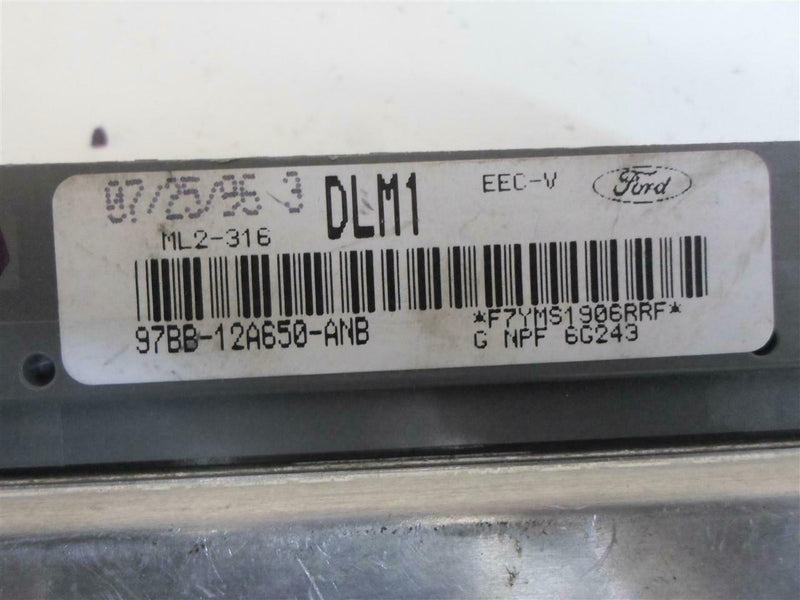 OEM Engine Computer Programmed Ford Contour 1997 97Bb-12A650-Anb Dlm1 PCM ECM