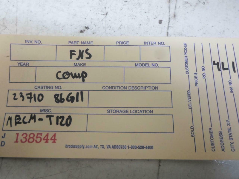 OEM Engine Computer Nissan Pickup 1990 1991 23710 86G11 At ECM ECU PCM