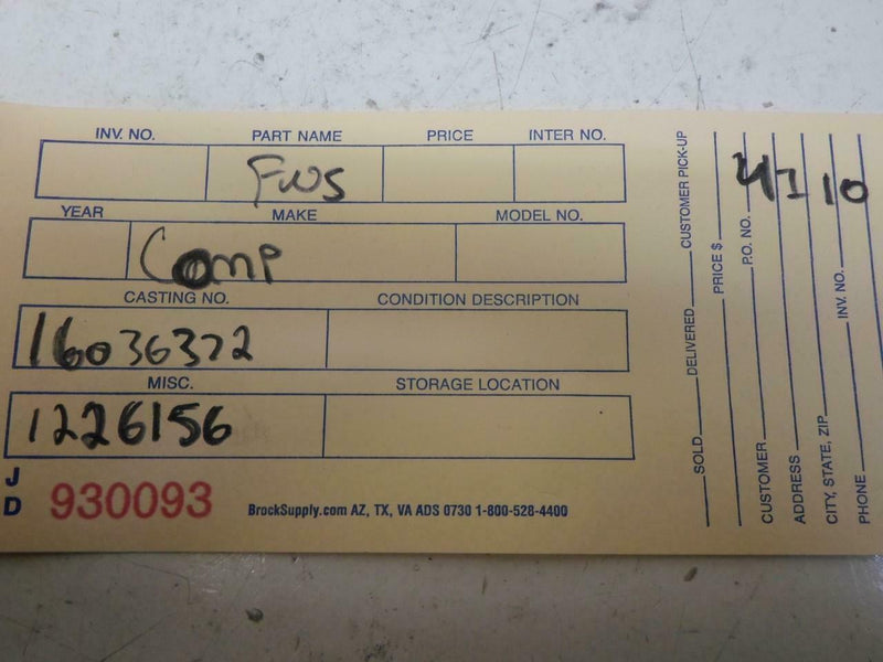 OEM Engine Computer Chevrolet Camaro 1984 1226156 ECM PCM ECU