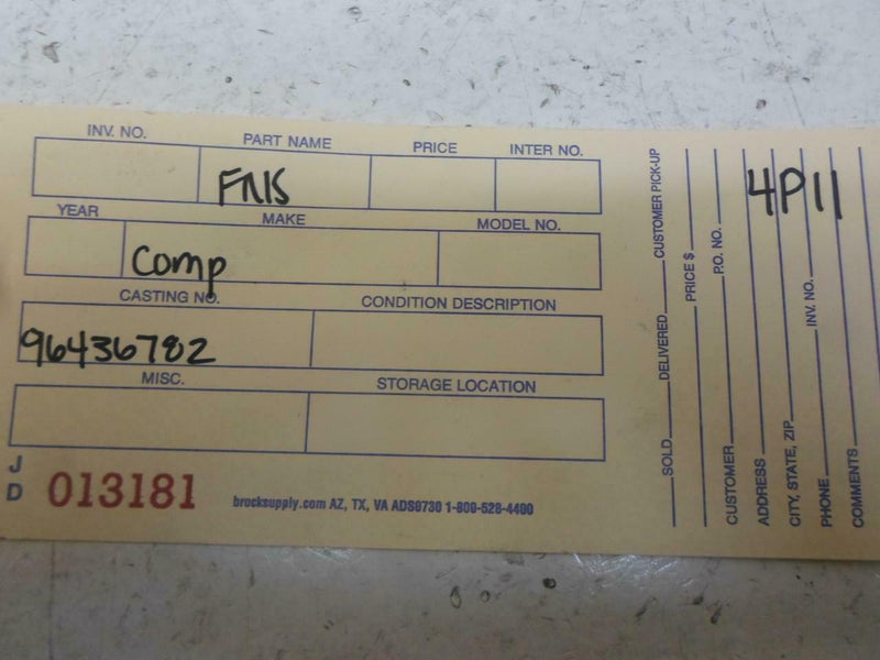 OEM Engine Computer Programmed Chevrolet Optra 2006 96436782 ECM ECU PCM