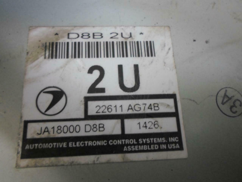 OEM Engine Computer Subaru Legacy Outback 2001 22611 Ag74B 2.5L At ECM