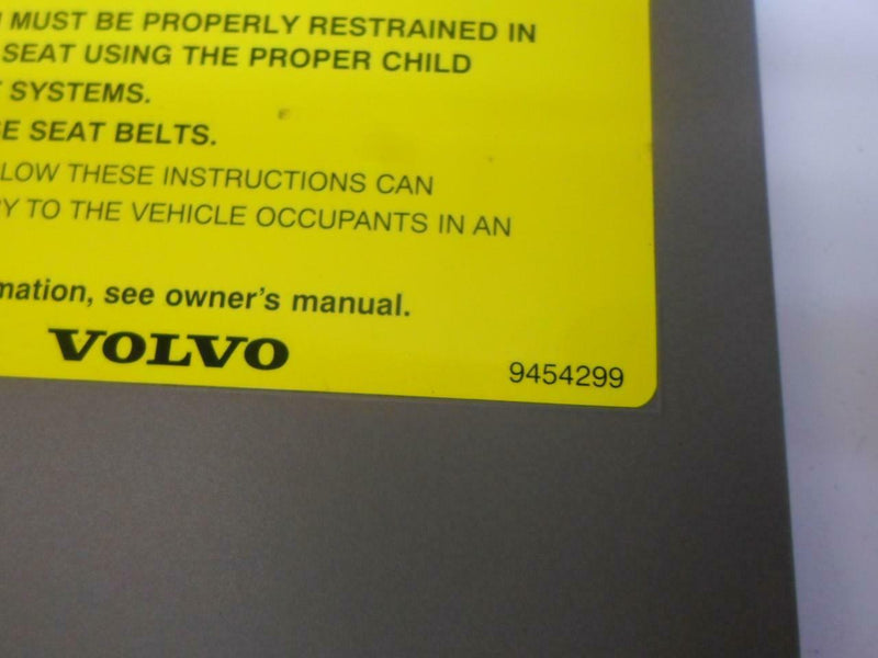 OEM Fuse Panel Cover Volvo V70 70 Series 2000 2001 2002 2003 9454299 09164899