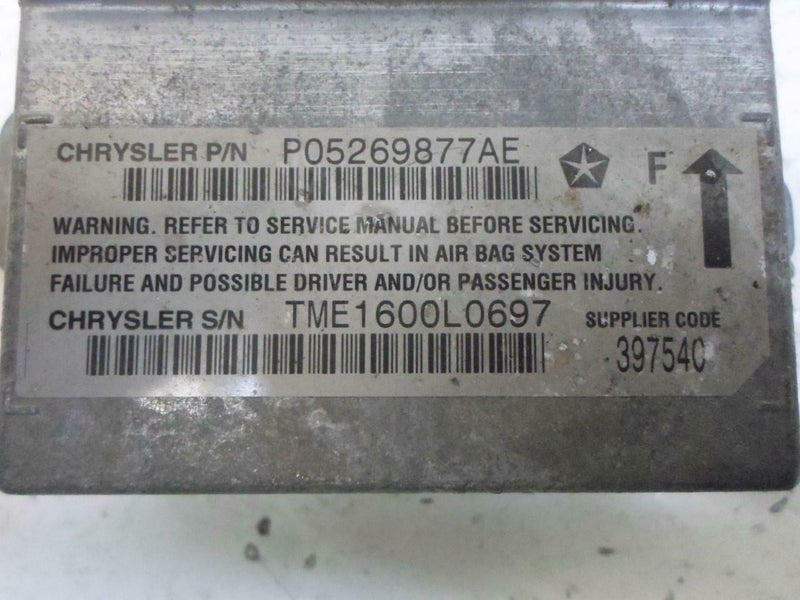 Airbag Control Module Dodge Neon 2000 05269877Ae