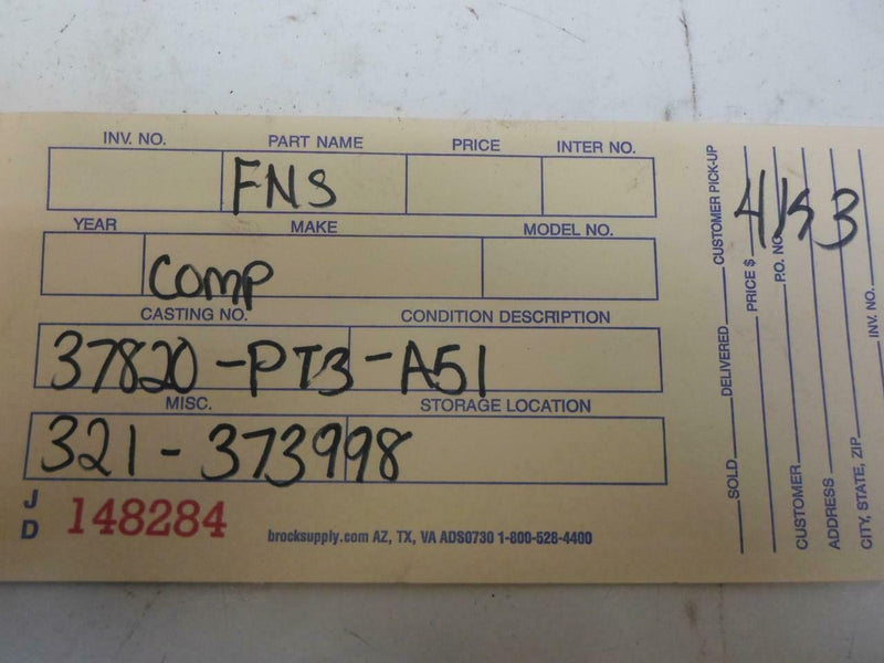 OEM Engine Computer Honda Accord 1990 37820-Pt3-A51 At PCM ECM ECU