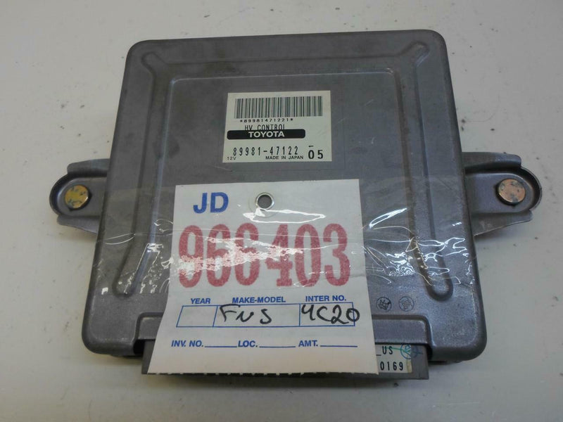 Hybrid Vehicle Control Module Toyota Prius 2005 2006 89981-47122