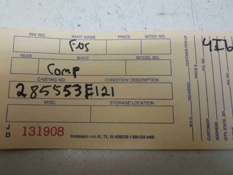 Airbag Control Module Nissan Altima 1994 285553E121