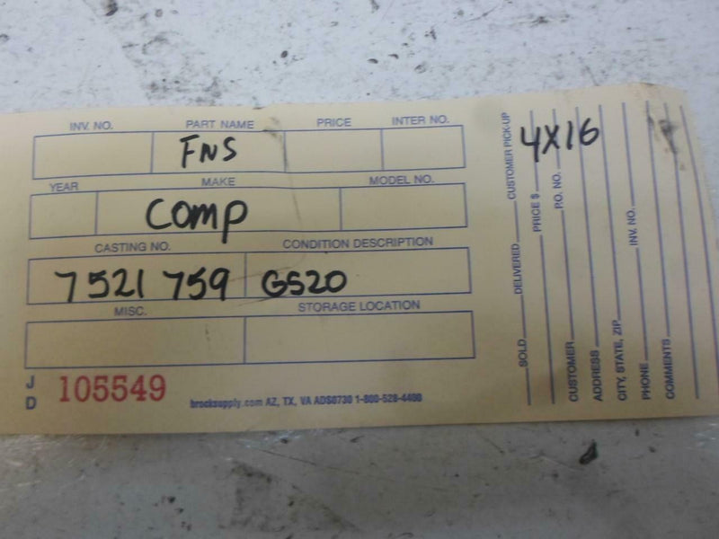 Transmission Control Module TCM TCU BMW 330I 2002 7521759