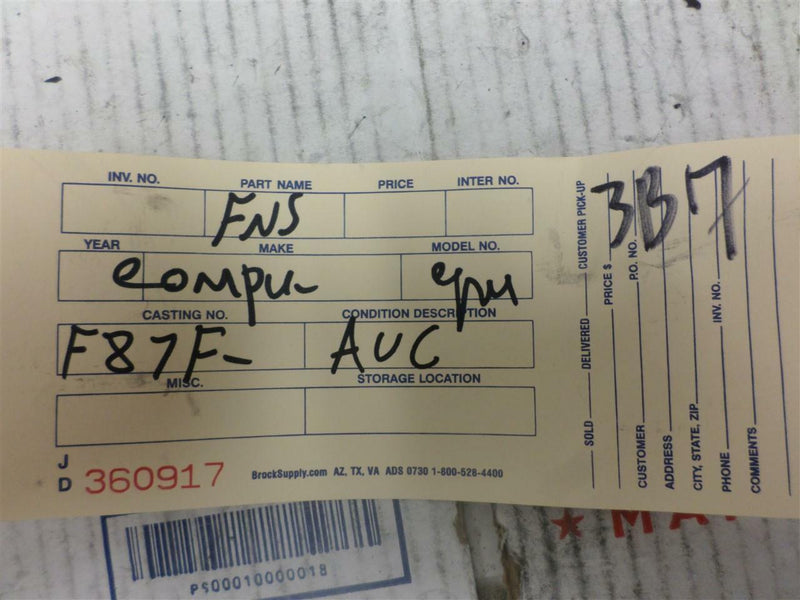 OEM Engine Computer Programmed Mercury Mountaineer 1998 F87F-12A650-Auc Cjj2