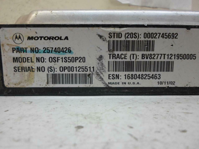 Communication Control Module Oldsmobile Bravada 2003 25740426