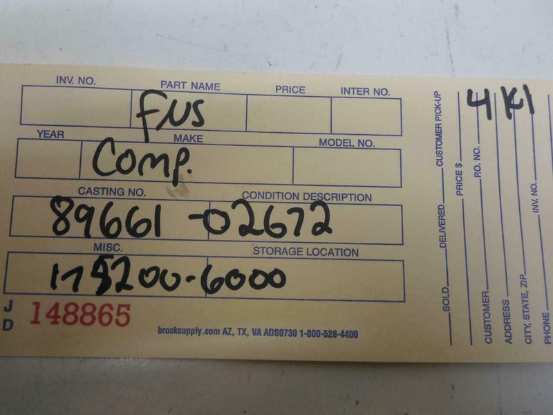 OEM Engine Computer Programmed Plug&Play Toyota Corolla 2000 89661-02672 Mt ECM