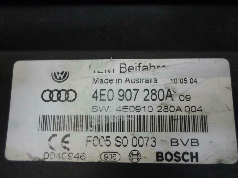 Onboard Power Supply Control Module Audi A8 2003 2004 2005 2006 4E0907280A
