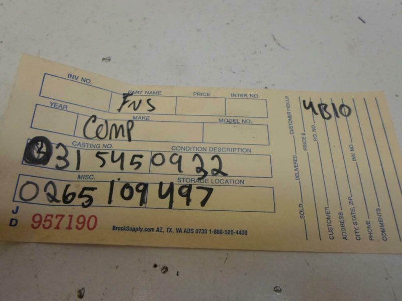 ABS Control Module Mercedes-Benz W220 S-Class 2001 2002 2003 2004 0315450932