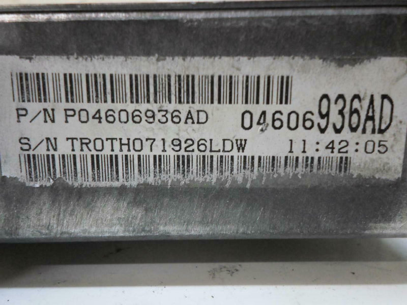 Transmission Control Module TCM TCU Dodge Intrepid 1999 04606936Ad