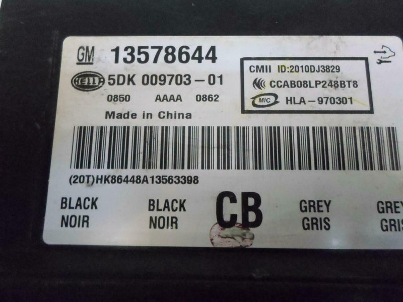 Keyless Entry Control Module Chevrolet Cruze 2011 2012 2013 13578644