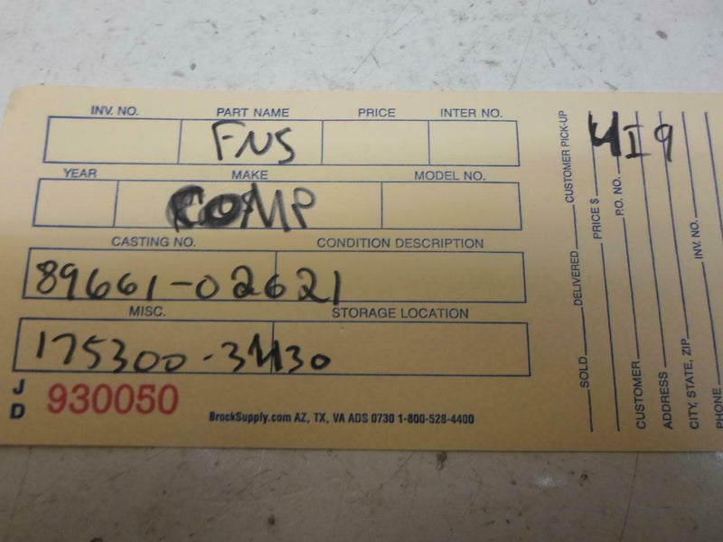 OEM Engine Computer Programmed Plug&Play Toyota Corolla 1999 2000 89661-02621 At