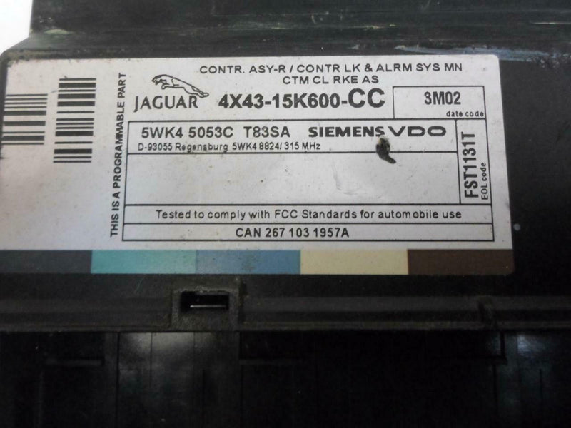 Alarm Control Module Jaguar X Type 2004 2005 2006 2007 2008 4X43-15K600-Cc