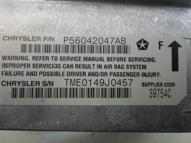 Airbag Control Module Jeep Grand Cherokee 1999 56042047Ab