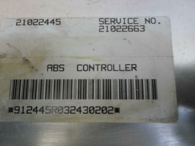 ABS Control Module Saturn S Series 1994 21022445 21022663