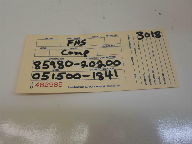 Door Control Module Toyota Celica 1990 85980-20200