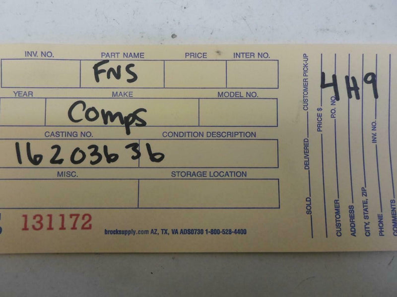 ABS Control Module Chevrolet Lumina Van 1995 1996 16203636