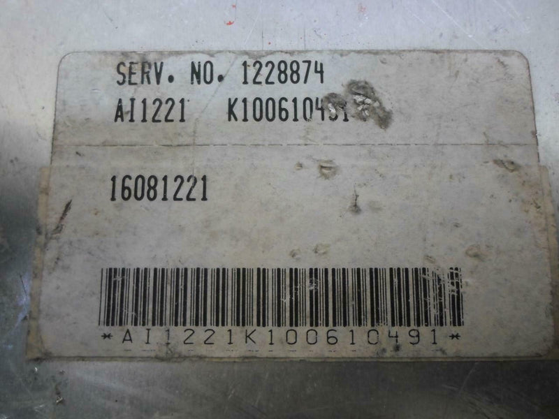 Airbag Control Module Chevrolet Beretta 1991 1992 1228874