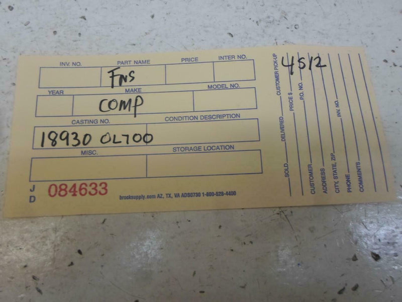 Cruise Control Module Nissan Maxima 1997 1998 18930 0L700