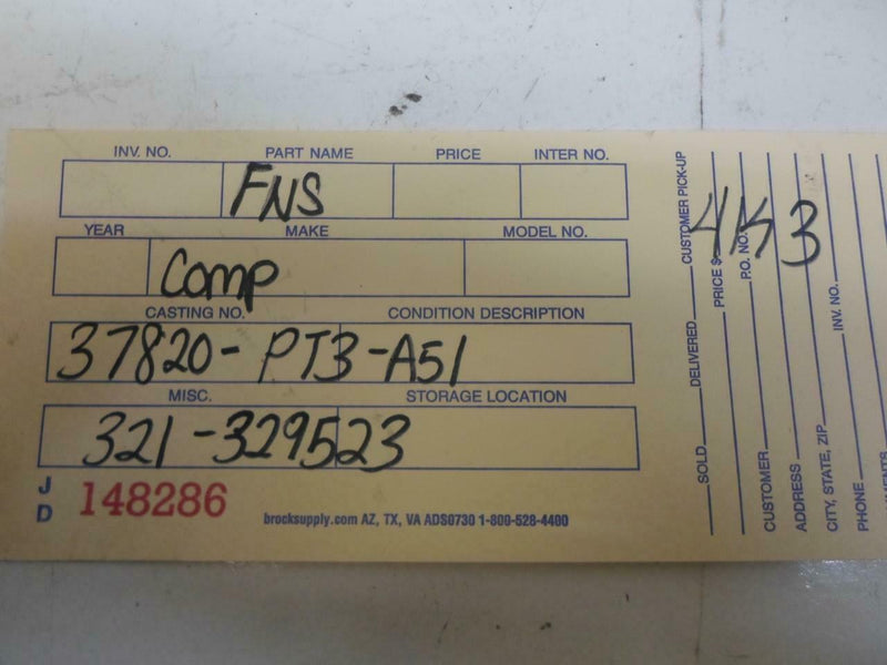 OEM Engine Computer Honda Accord 1990 37820-Pt3-A51 At PCM ECM ECU