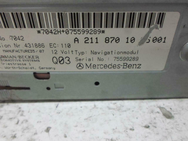 OEM Radio Navigation Cd Drive Mercedes Benz E-Class 2007 2008 2009 2118701085